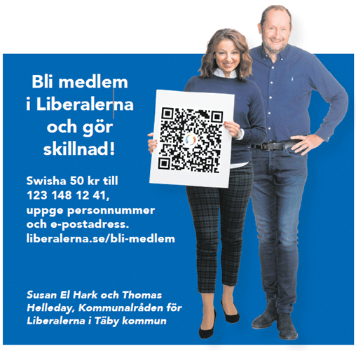 Bli medlem i Liberalerna. Täby.